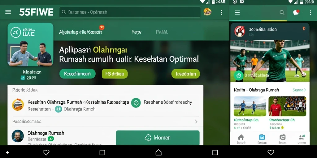 Tampilan antarmuka 55FIVE yang ramah pengguna dan interaktif.