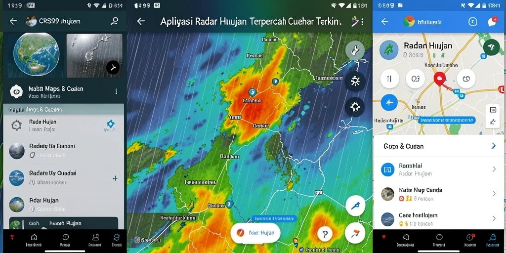 Tampilan antarmuka CRS99 yang intuitif dan informatif untuk pemantauan hujan.
