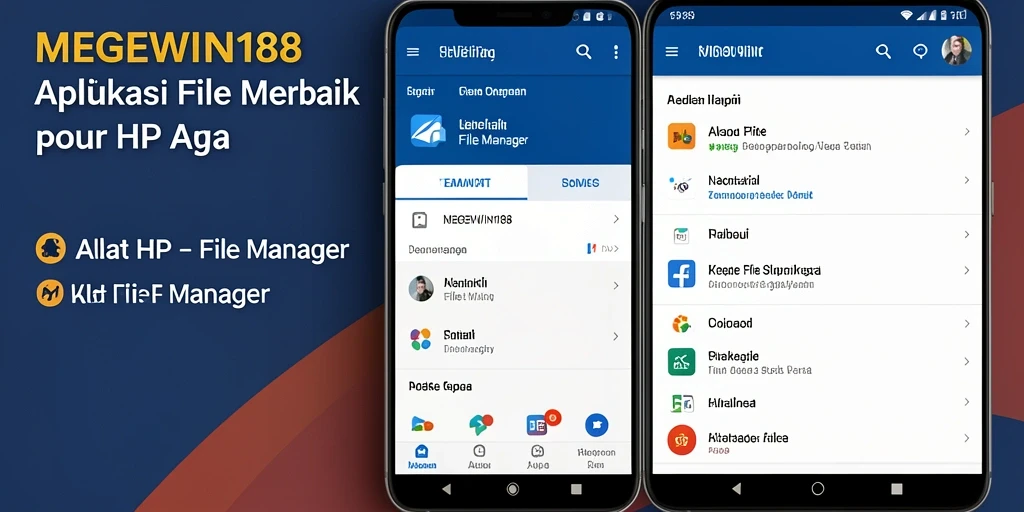 Antarmuka modern dan fungsional aplikasi MEGEWIN188 untuk pengelolaan file.