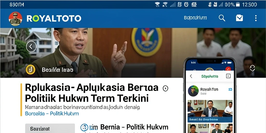 Tampilan antarmuka ROYALTOTO dengan informasi politik terkini.
