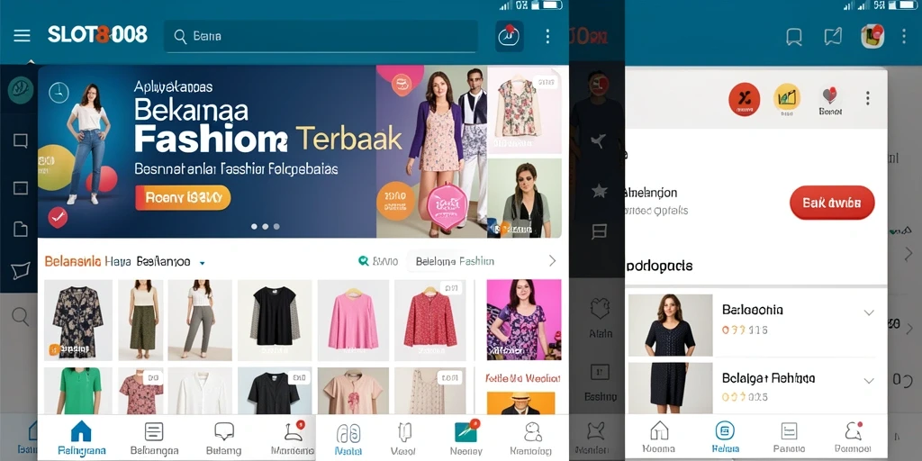 Antarmuka aplikasi SLOT8808 yang stylish dan mudah digunakan.