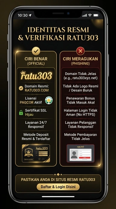 Tampilan kanal resmi ratu303